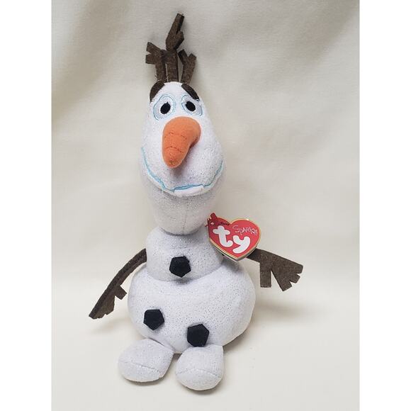 Disney TY Sparkle Olaf The Beanie Babies Collection Disney Frozen - Picture 8 of 9